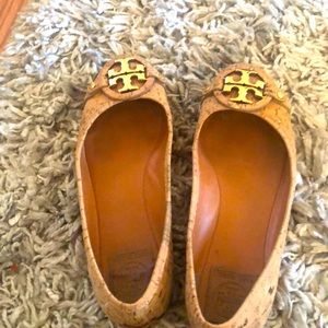 Tory Burch ballet flats. Cork style does size 7